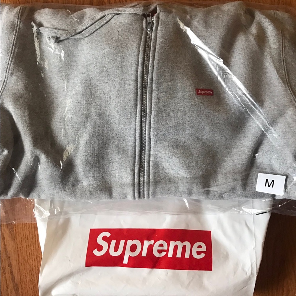 Supreme thermal small box logo zip up